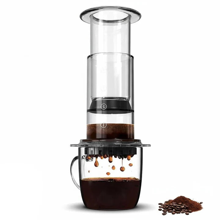 French Press Coffee Maker Stainless Steel Filter Plunger