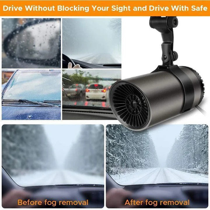 Portable Car Heater Defroster with Fan Plug-In