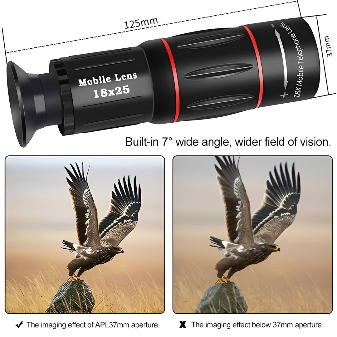 Smartphone Telescope Lens Kit HD Zoom for Photography