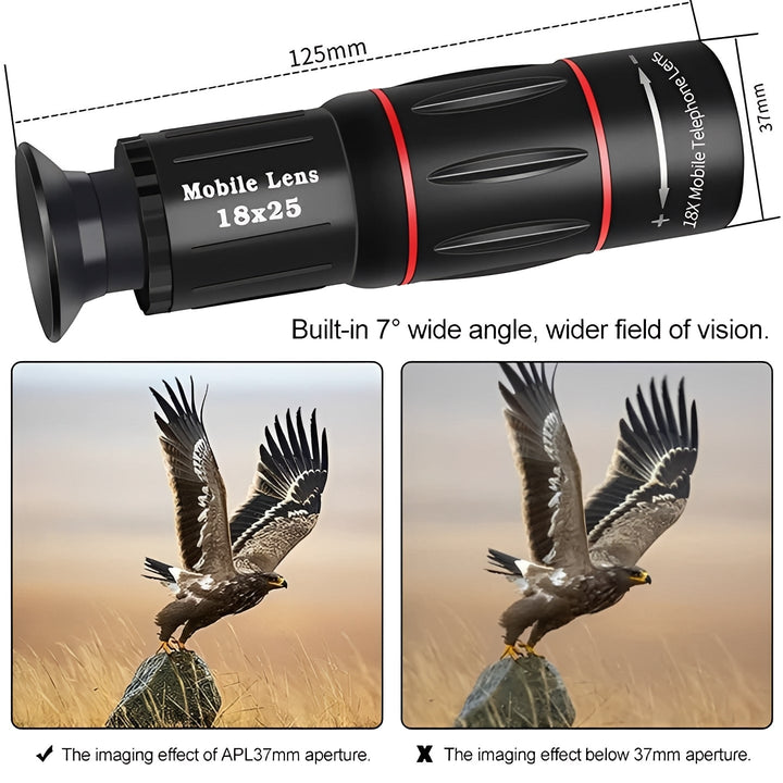 Smartphone Telescope Lens Kit HD Zoom for Photography