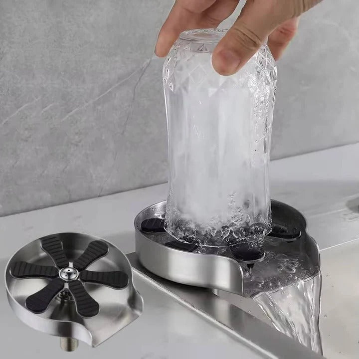 Unisex Glass Rinser and Cup Washer Stainless Steel Countertop - Lenila