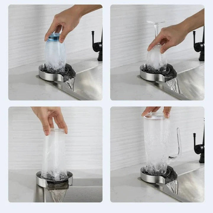 Glass Rinser and Cup Washer Stainless Steel Countertop