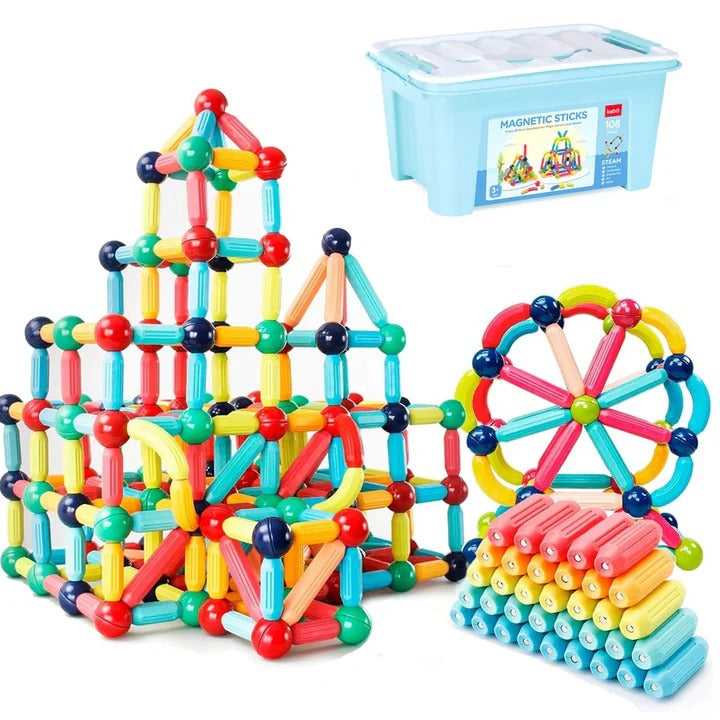 Kids Magnetic Building Blocks Set Montessori Educational Toys