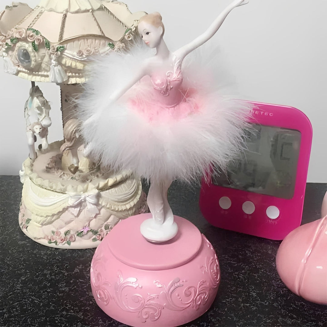 Girls Music Box with Rotating Ballerina Figure Keepsake