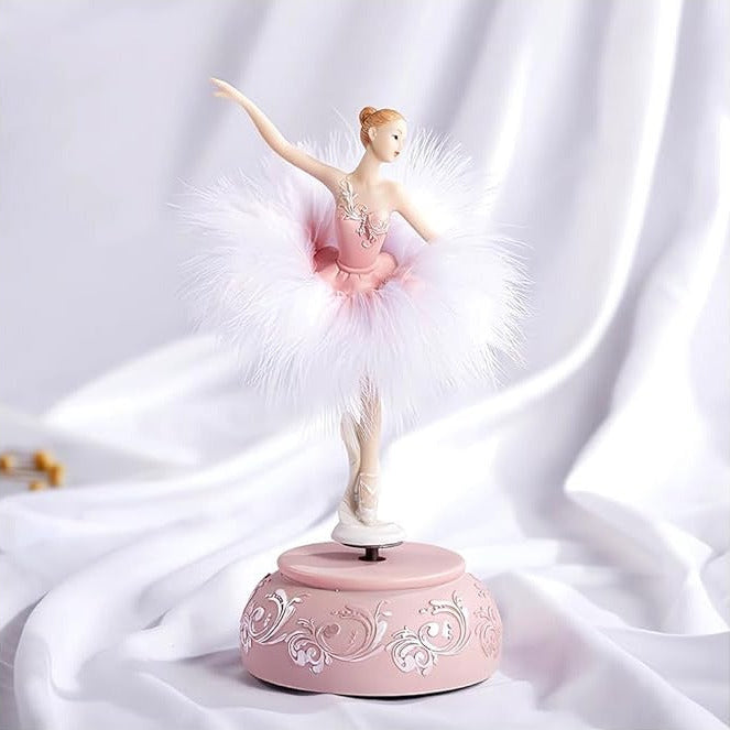 Girls Music Box with Rotating Ballerina Figure Keepsake - Lenila