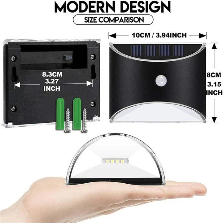 Outdoor LED Motion Sensor Stair and Fence Lights Waterproof