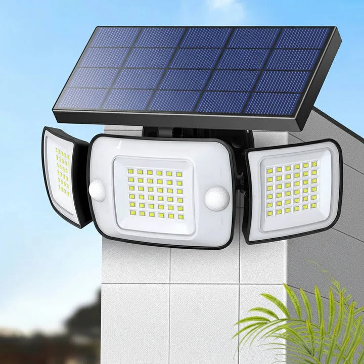 Outdoor Solar Flood Lights with Motion Sensor Adjustable Head - Lenila