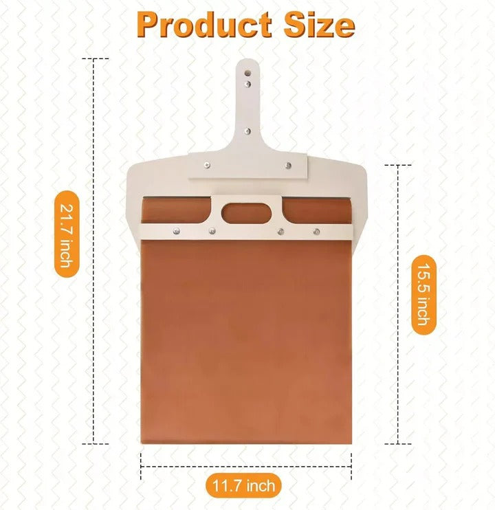 Wooden Pizza Peel with Sliding Feature for Easy Transfer