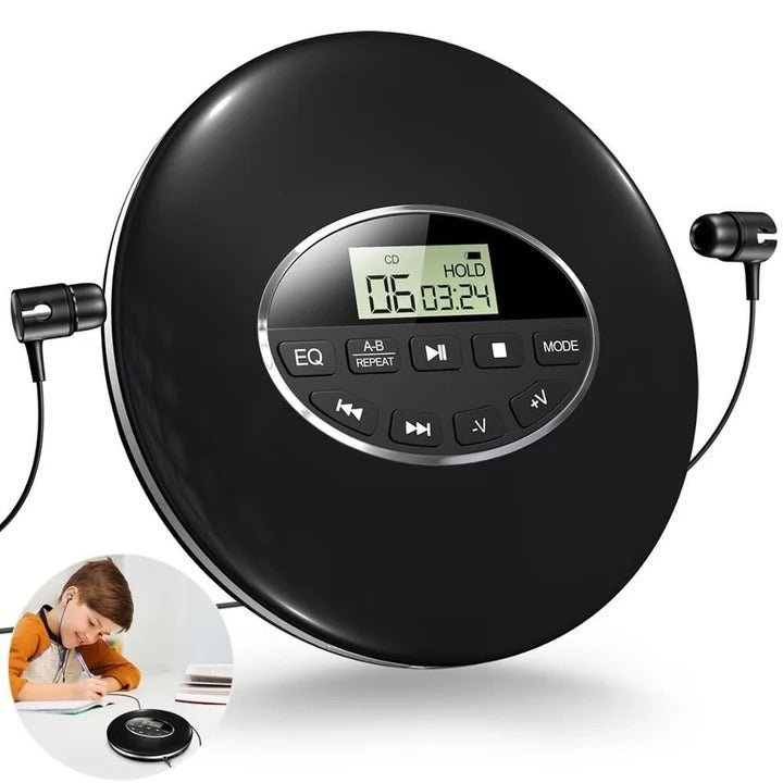 Portable Personal CD Player Anti-Skip Walkman Style - Lenila