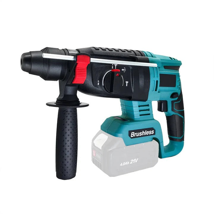 Cordless Rotary Hammer Drill Brushless Ergonomic Grip - Lenila