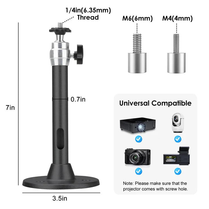 Universal Adjustable Projector Ceiling Mount Kit