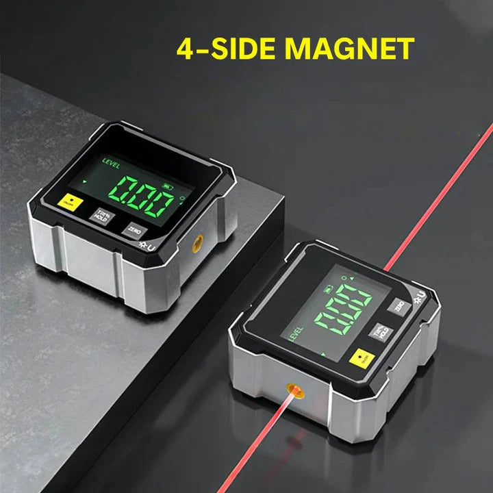 Digital Angle Finder with Laser Level and USB-C Charging