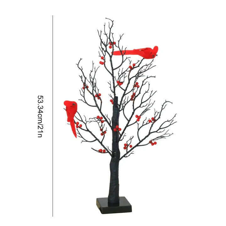 Festive Desktop Decor Warm Glowing Tree