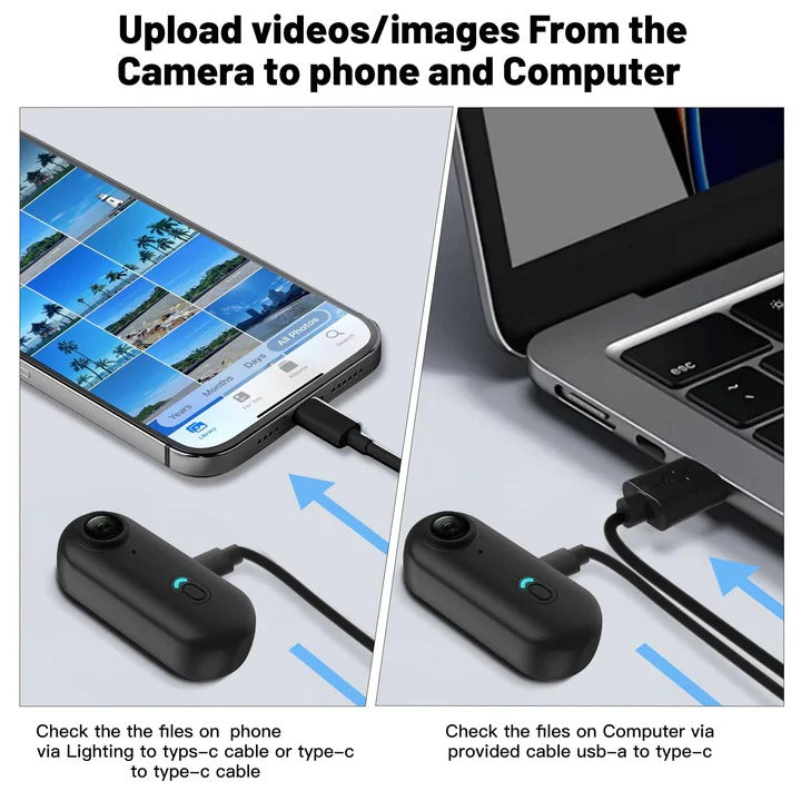 Action Camera 4K with Touch Screen Compact Design