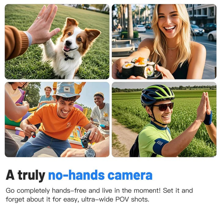 Action Camera 4K with Touch Screen Compact Design