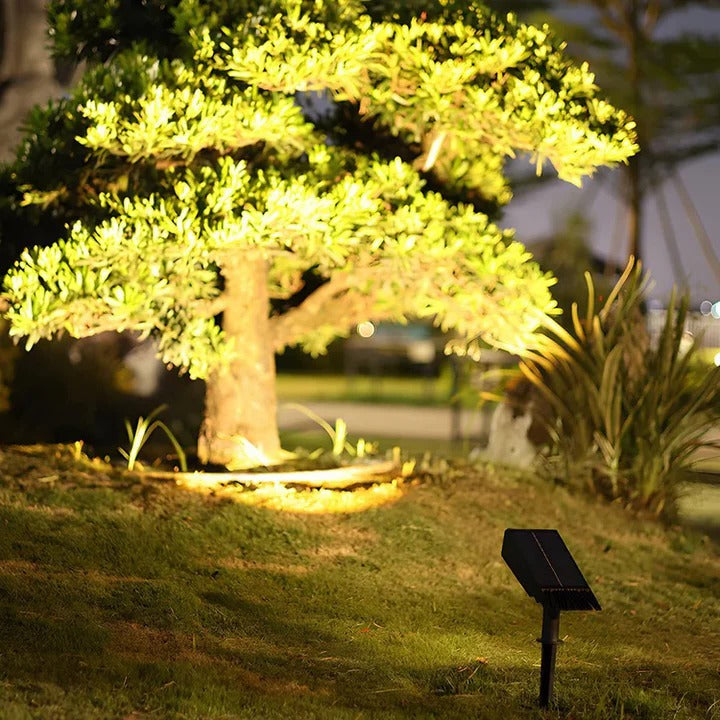 Solar-Powered Multi-Zoom LED Spot Waterproof RGB