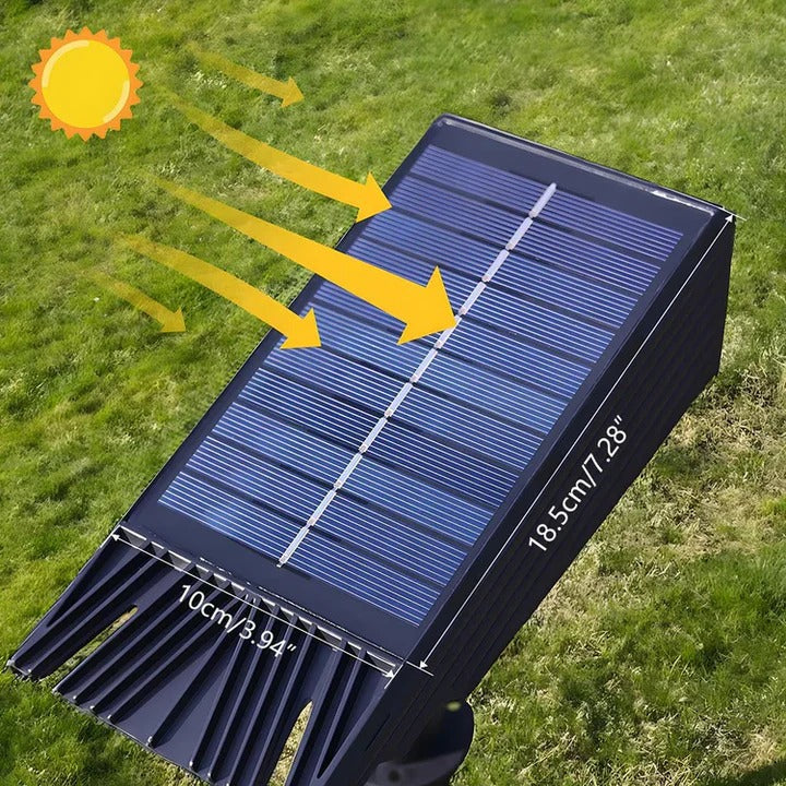 Solar-Powered Multi-Zoom LED Spot Waterproof RGB