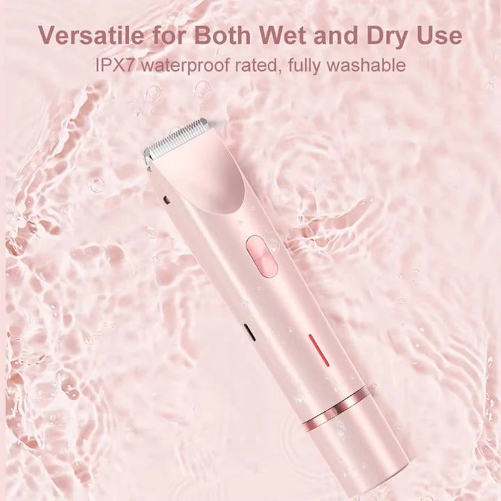 Womens Cordless Bikini Hair Trimmer Precision Blade USB Rechargeable