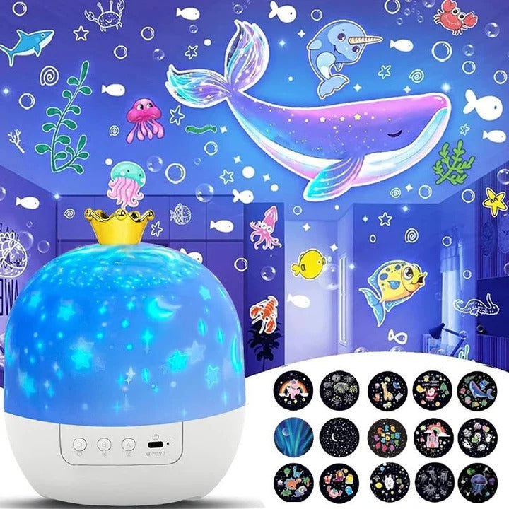 Kids Night Projector Rotating Starry Sky Lamp - Lenila