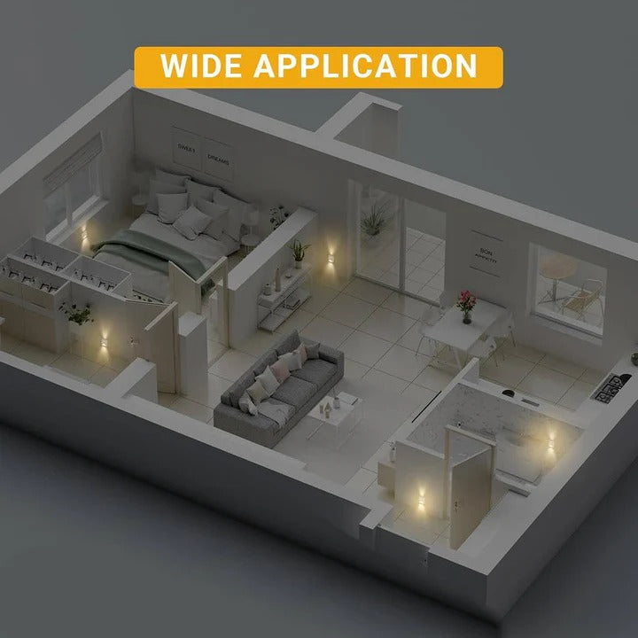Compact Wall Socket with Energy-Efficient LED Slim Design