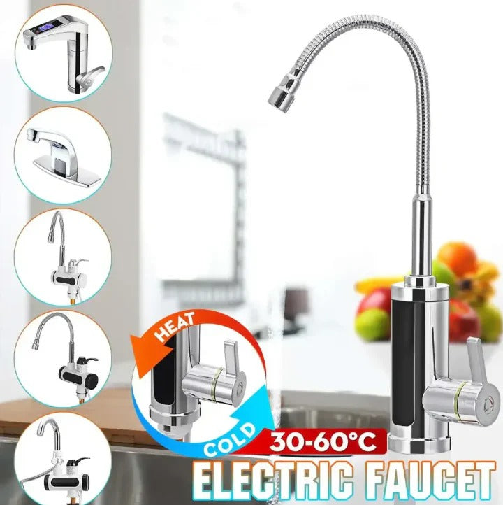 Kitchen Water Tap Stainless Steel Electric Heating 3000W