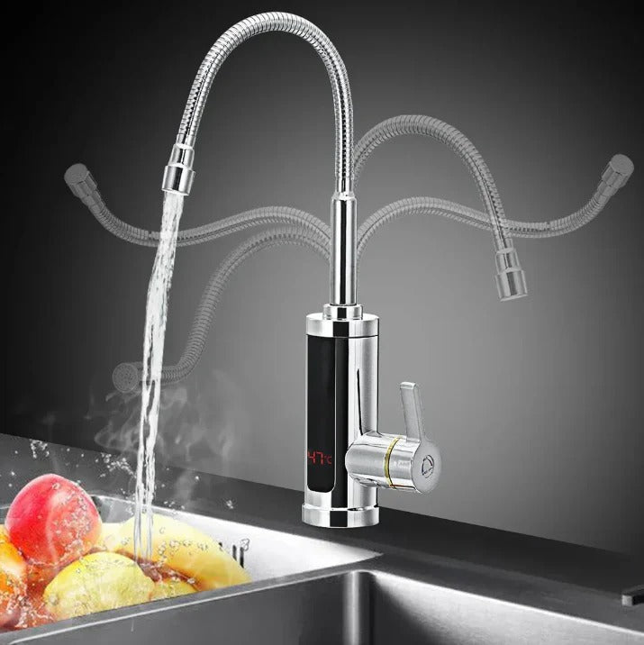 Kitchen Water Tap Stainless Steel Electric Heating 3000W