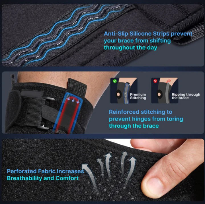 Adjustable Hinged Knee Brace for Meniscus Tear ACL Recovery