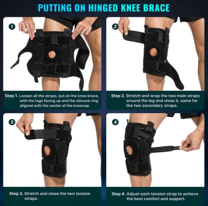 Adjustable Hinged Knee Brace for Meniscus Tear ACL Recovery