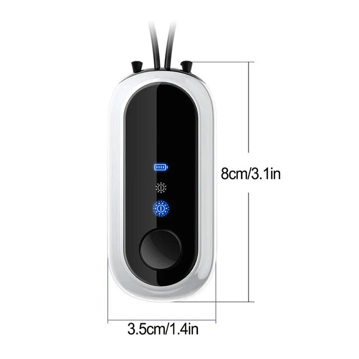 Portable Air Purifier Wearable Neck Design Compact Personal Use