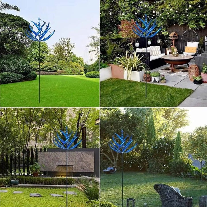 Outdoor Metal Wind Spinner Weather-Resistant Dual Directional Movement