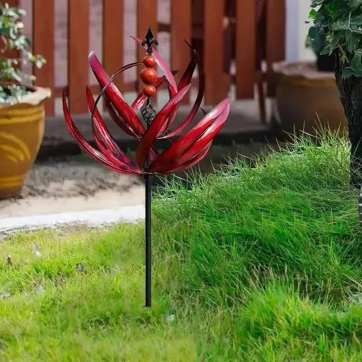 Outdoor Metal Wind Spinner Weather-Resistant Dual Directional Movement