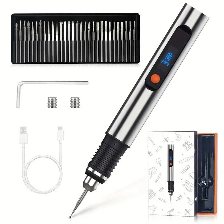 Portable Handheld Engraving Pen with Compact Carving Tool - Lenila