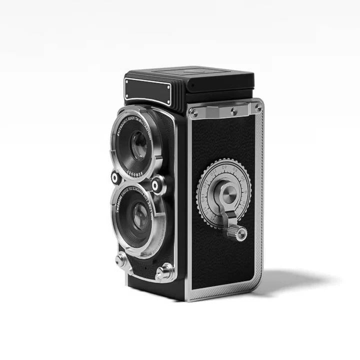 Digital Camera Vintage Style with Rechargeable Battery and Built-in