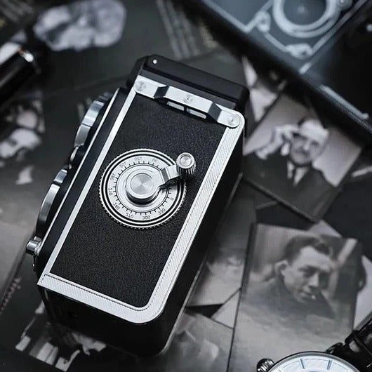 Digital Camera Vintage Style with Rechargeable Battery and Built-in