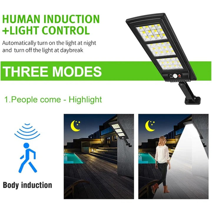 Outdoor LED Solar with Adjustable Head and Rechargeable Battery