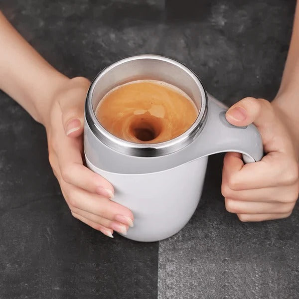 Self-Stirring Coffee Cup Magnetic with Waterproof Base Removable Rotor - Lenila