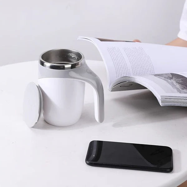 Self-Stirring Coffee Cup Magnetic with Waterproof Base Removable Rotor