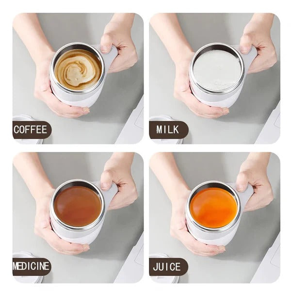 Self-Stirring Coffee Cup Magnetic with Waterproof Base Removable Rotor