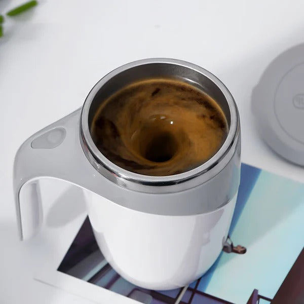 Self-Stirring Coffee Cup Magnetic with Waterproof Base Removable Rotor