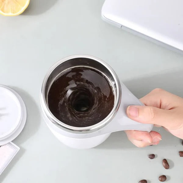 Self-Stirring Coffee Cup Magnetic with Waterproof Base Removable Rotor