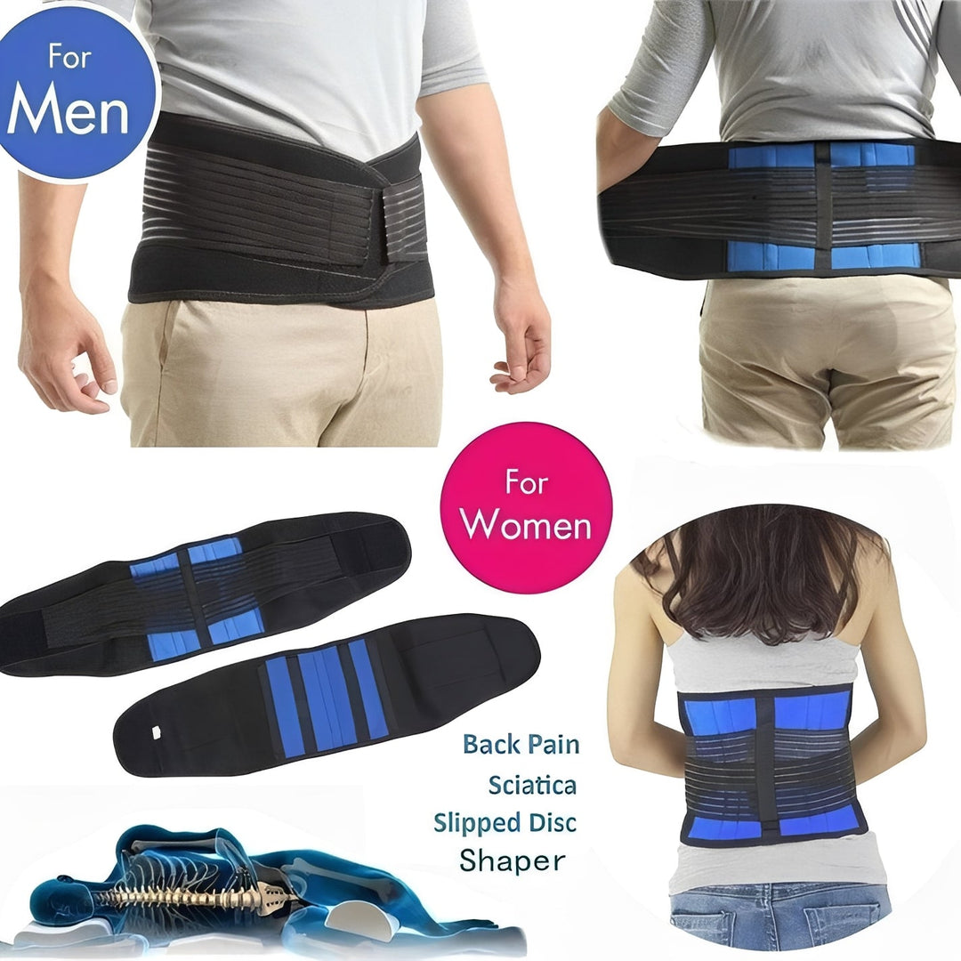 Lower Back Support Brace Elastic Fabric Non-Slip Design
