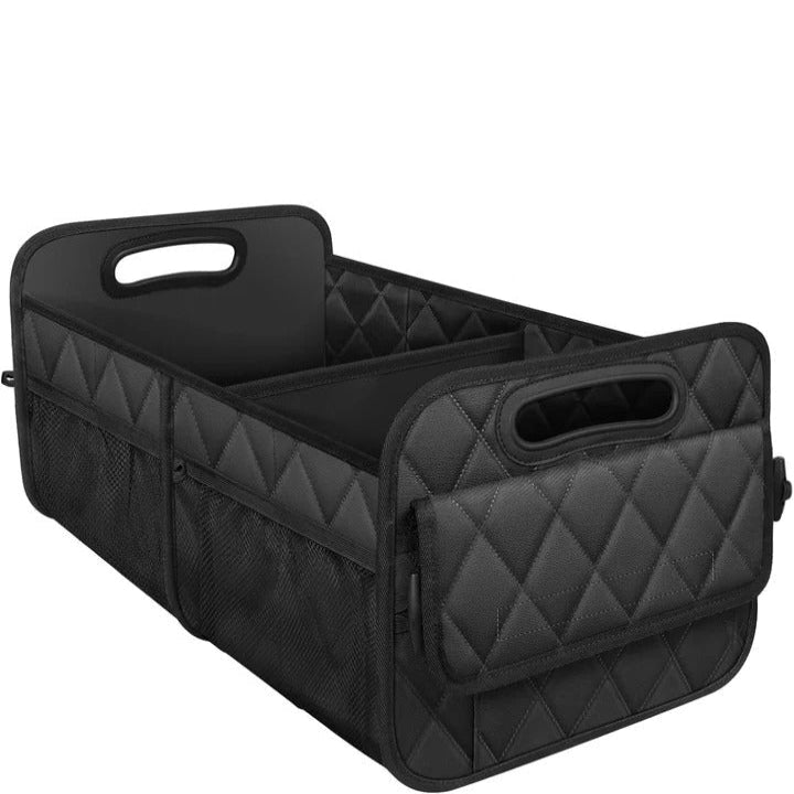 Car Trunk Storage Bag with Internal Dividers and Hook and Loop Closure - Lenila