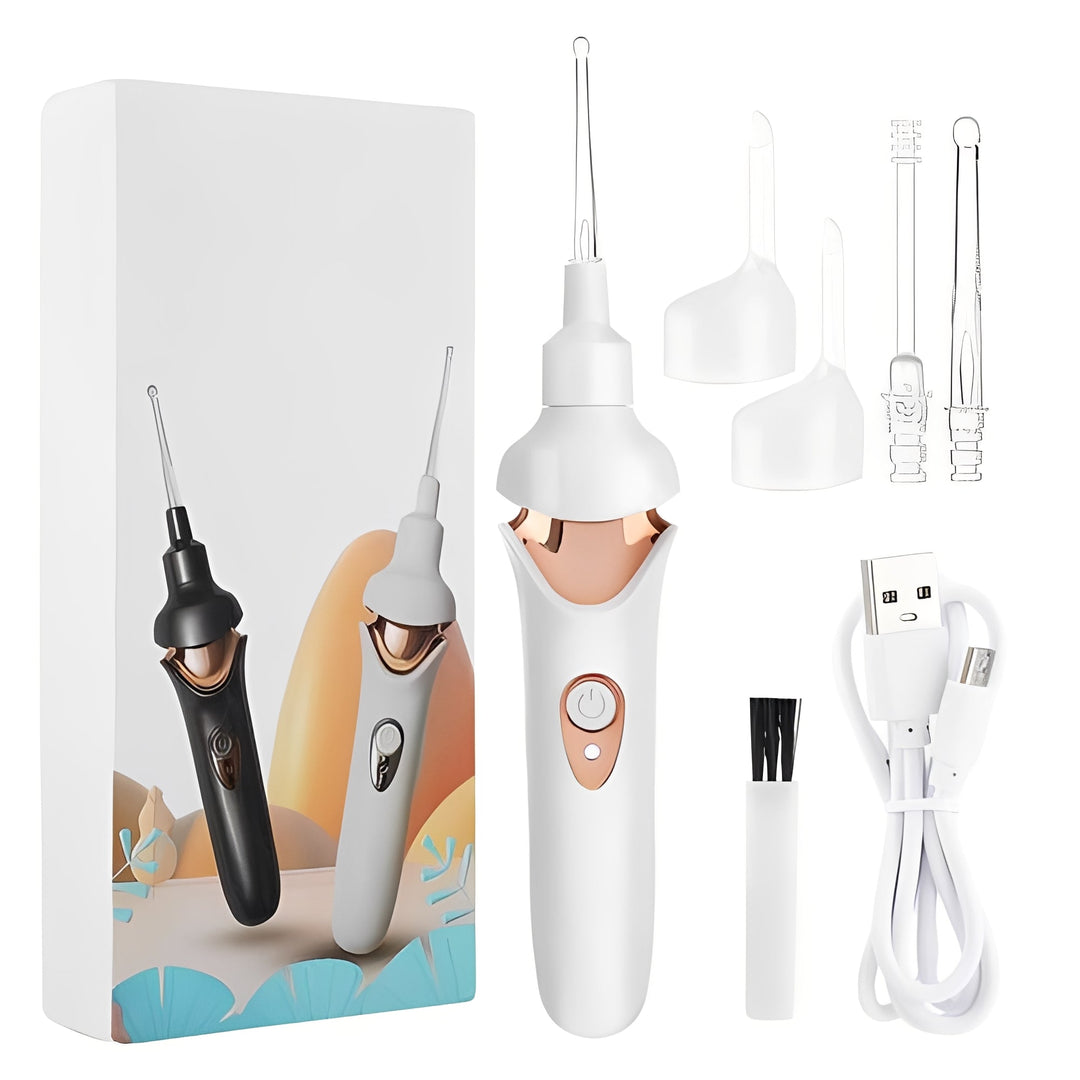 Handheld Ear Vacuum Cleaner with Soft Silicone Nozzles - Lenila