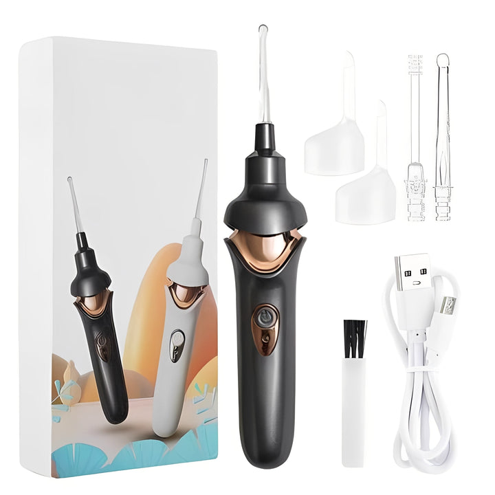 Handheld Ear Vacuum Cleaner with Soft Silicone Nozzles
