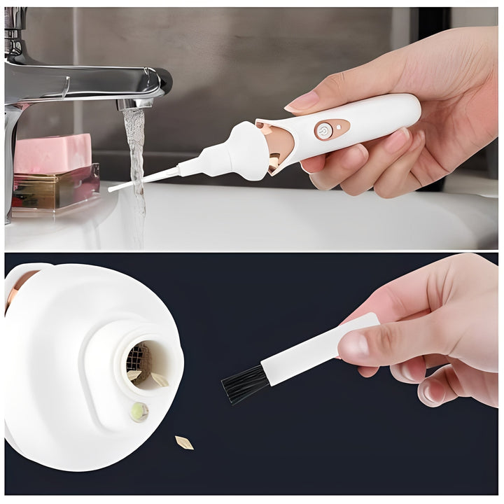 Handheld Ear Vacuum Cleaner with Soft Silicone Nozzles