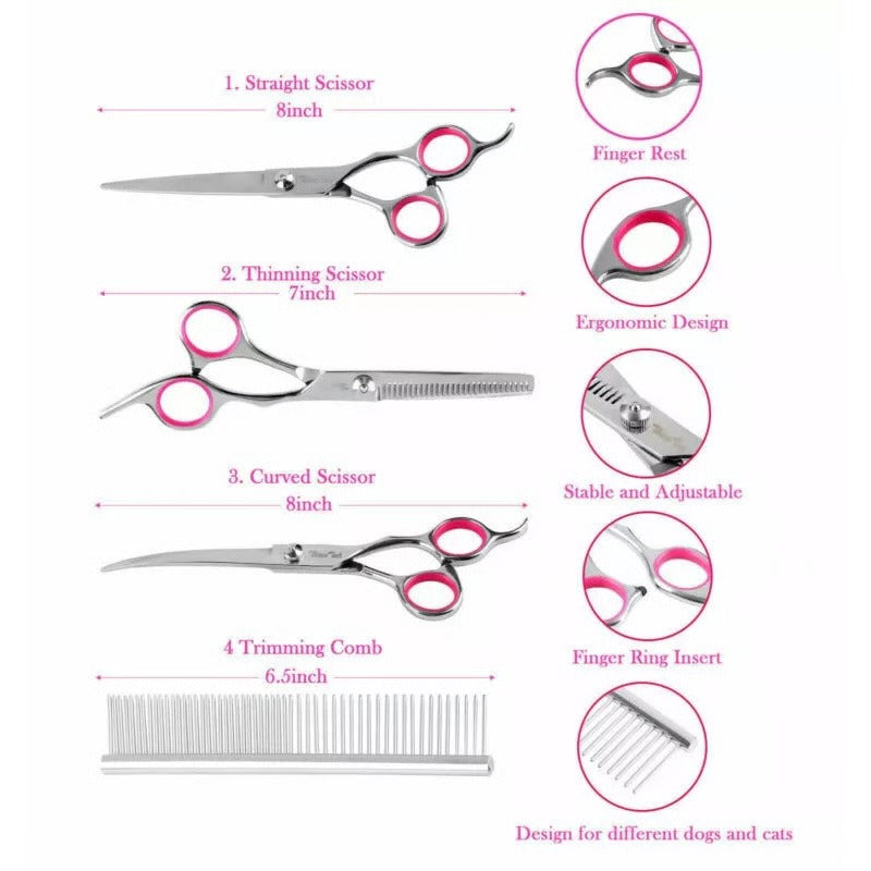 Pet Grooming Scissors Stainless Steel Precision Cut
