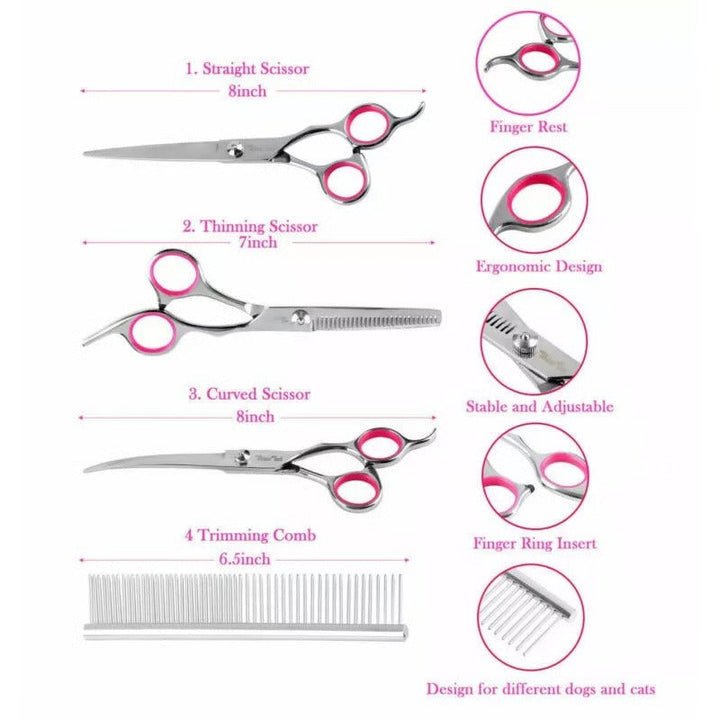 Pet Grooming Scissors Stainless Steel Precision Cut
