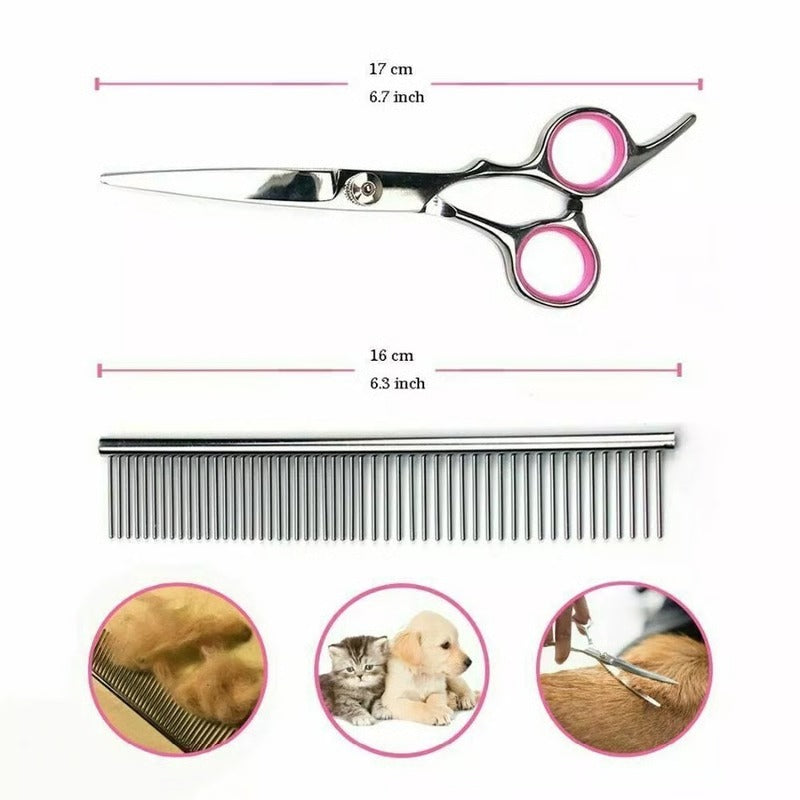 Pet Grooming Scissors Stainless Steel Precision Cut
