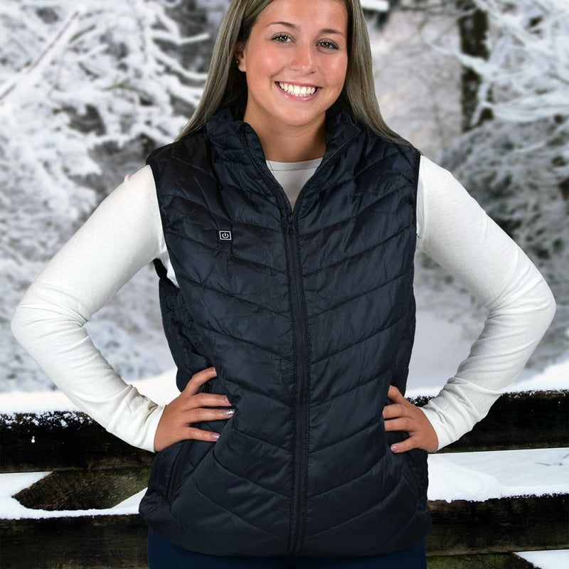 Unisex Heated Vest with Rapid Warm-Up and Lightweight Insulation - Lenila