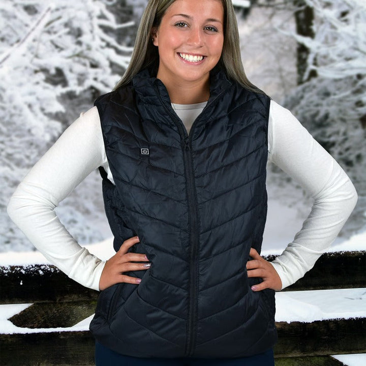 Unisex Heated Vest with Rapid Warm-Up and Lightweight Insulation - Lenila